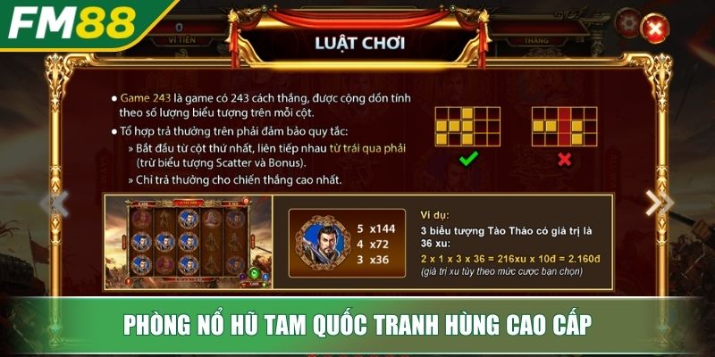 Nổ Hũ Tam Quốc Tranh Hùng Chinh Phục Slot Game Chiến Thuật 4 Phòng nổ hũ Tam Quốc Tranh Hùng cao cấp