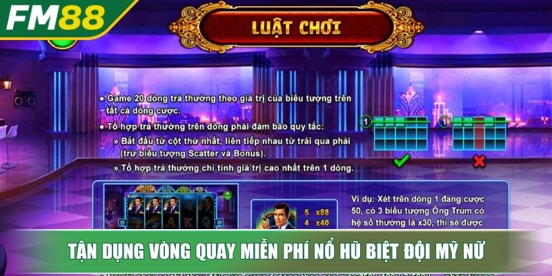 Nổ Hũ Biệt Đội Mỹ Nữ Chinh Phục Jackpot Triệu Đô Cho Tân Binh 4 Tận dụng vòng quay miễn phí nổ hũ Biệt Đội Mỹ Nữ