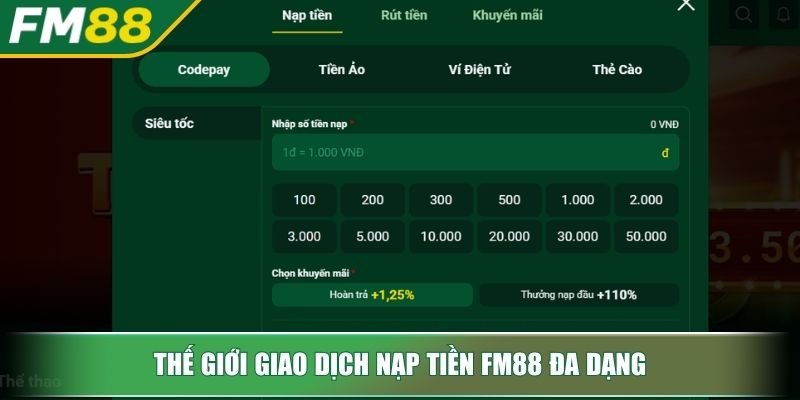 Nạp Tiền FM88 Nhanh Chóng Hướng Dẫn Chi Tiết Cho Newbie 2 Thế giới giao dịch nạp tiền FM88 đa dạng