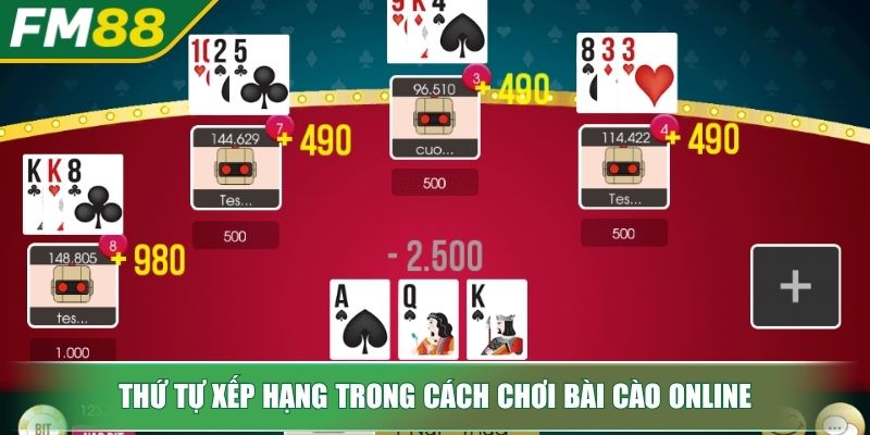 Cách Chơi Bài Cào Online – Những Thông Tin Tân Thủ Cần Biết 4 Thứ tự xếp hạng trong cách chơi Bài Cào online