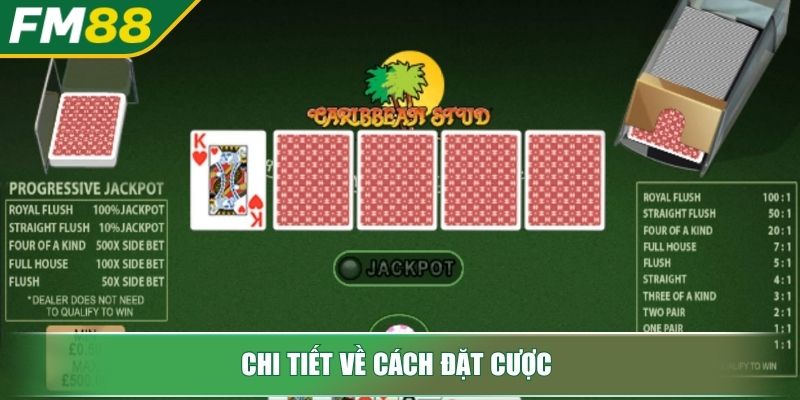 Caribbean Stud Poker - Khám Phá Game Trực Tuyến Hấp Dẫn 3 Chi tiết về cách đặt cược