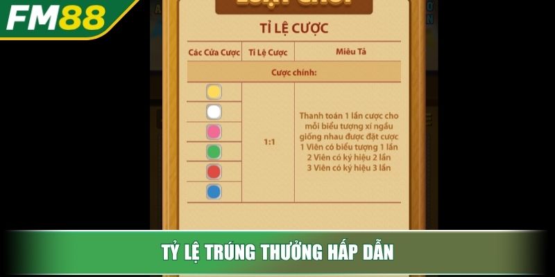 Xí Ngầu – Trò Chơi Dễ Mê Hoặc Trong Giới Cá Cược Online 3 Tỷ lệ trúng thưởng hấp dẫn